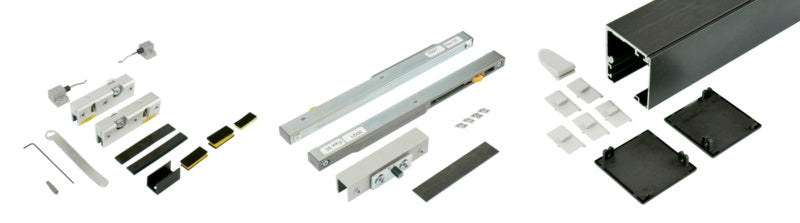 Schiebetürbeschlag SHIEBTRBSHLG-ABILIT50GW-MD aus robusten Materialien mit elegantem Design.