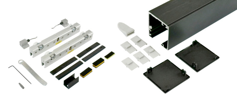 Schiebetürbeschlag aus robustem Material mit eleganter Konstruktion für Zimmertüren.