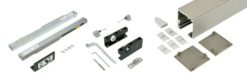 Schiebetürbeschlag aus robustem Material mit elegantem Design für Zimmertüren.