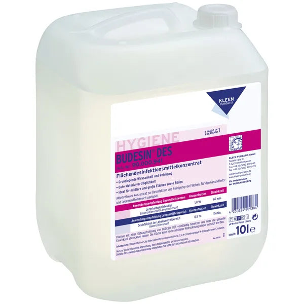 Budesin Des, 10L canister BAuA Reg No.: N-101536