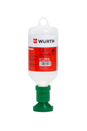 Augen- und Körperspülung AUGSPUEL in einer 500 ml Flasche, verpackt in einer Box mit 12 Einheiten.