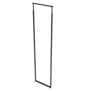 Anthrazitfarbener Hochschrankauszug für Küche mit robuster Bauweise und leichtgängiger Schienenmechanik.