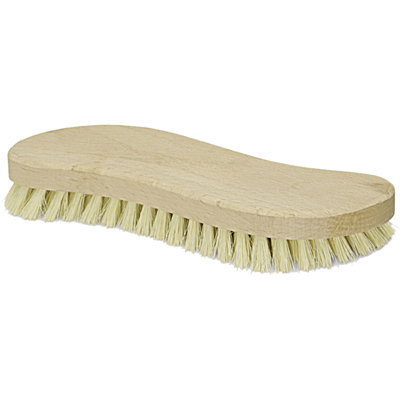 Holzbürste mit S-Form und Borsten