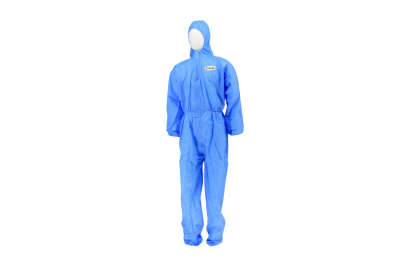 Einweg-Schutzanzug SHTZANZUG-W14 mit Reißverschluss und elastischen Bündchen, 25 Stück pro Packung.