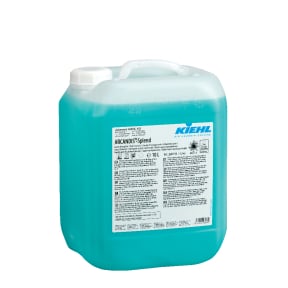 10-Liter-Kanister mit Reinigungsmittel für Metall, Glas, Kunststoff und Keramikoberflächen.