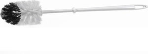 WC-Bürste aus weißem Kunststoff mit Verschleißzone