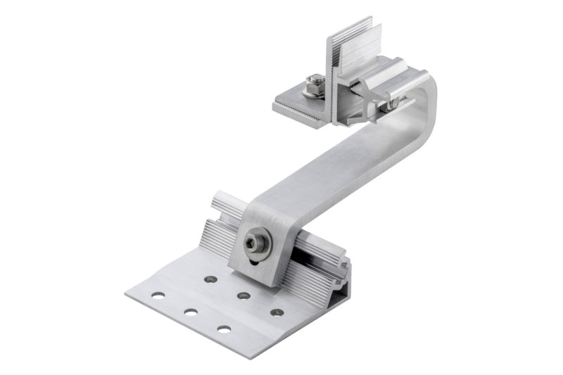 Zwanzig eloxierte Aluminium-Dachhaken für Solaranlagen mit Verstärkung und Plus-Technik.