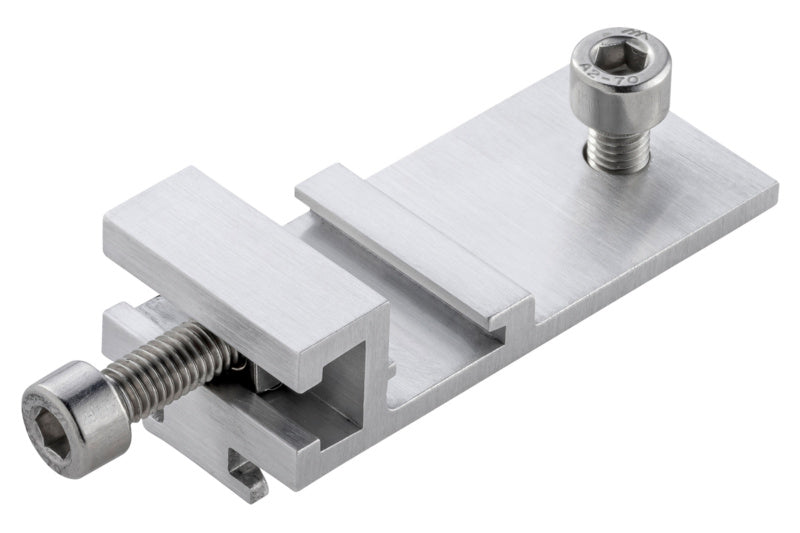 Montageschiene für Solaranlagen in robustem Design, geeignet für Module von 37mm bis 65mm.