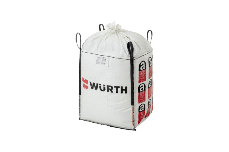 Großer Big Bag mit Abmessungen von 90x90x110 cm, ideal für Baustellenmaterialien und Abfälle.