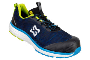 Dunkelblauer Sicherheitshalbschuh S1PL-HS CARBON mit rutschfester Sohle und ESD-Schutz