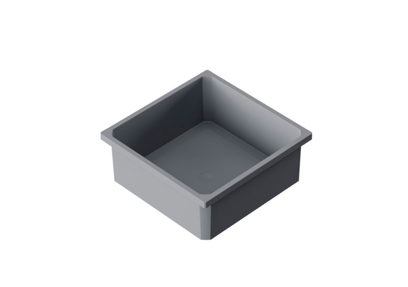 Kompaktes Mülltrennsystem mit 2,7 Litern Fassungsvermögen und mehreren Fächern für die Küche.