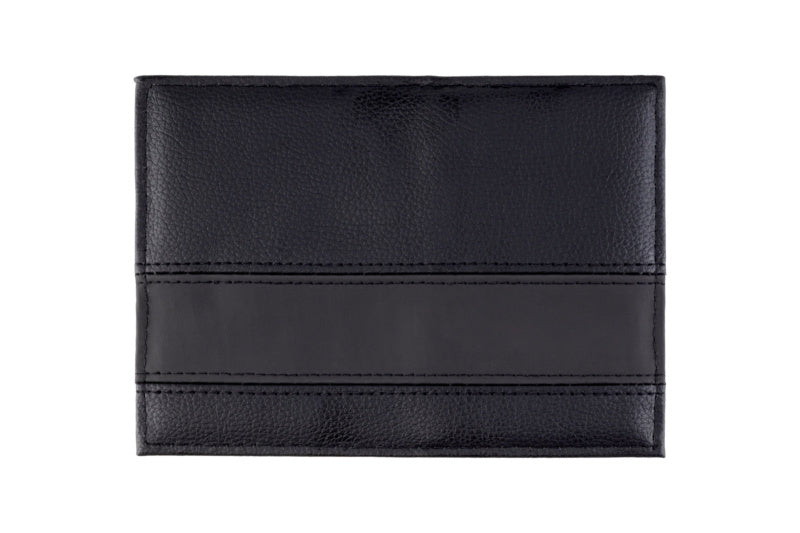 Black unprinted map folder with mixed materials, packaged in sets of 50 units.