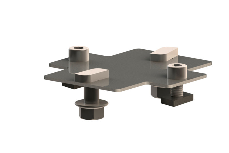 Robuste 95 cm lange Aluminium-Montageschiene für Solaranlagen, 25 Einheiten im Set.