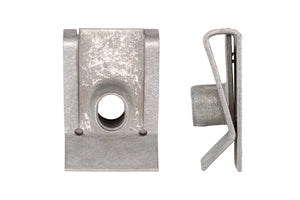 Pack of 25 self-locking M6 nuts in a zinc finish.