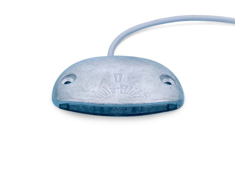 Leucht Blink ADR Hublade LED 24V in schwarzem Gehäuse mit Befestigungselementen