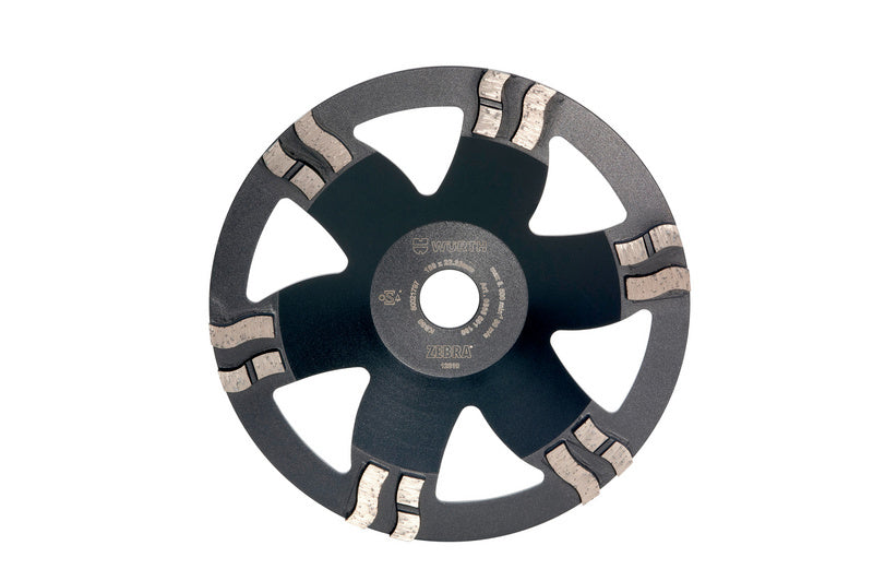 Diamantbeschichteter Schleiftopf SHLFTOPF mit speziellen Segmenten für effizientes Schleifen und Polieren.