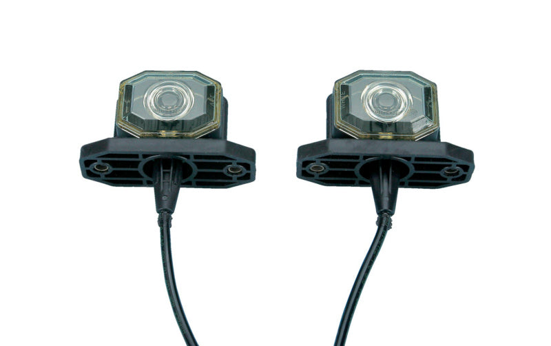 Zwei flexible LED-Leuchten LEUCHT-UMRISS-II mit 24V Betriebsspannung für Handwerkerbedarf.