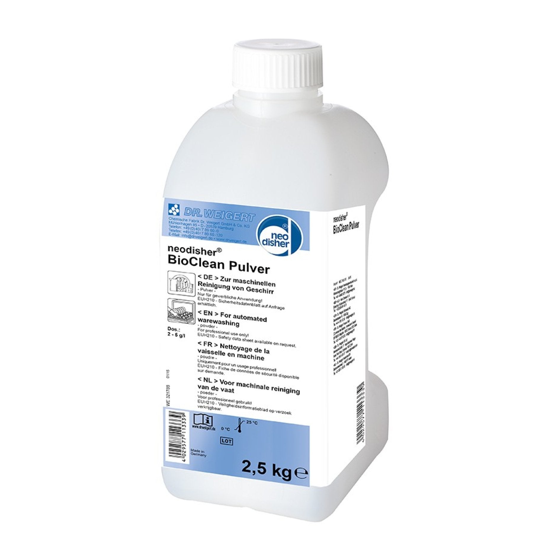 مسحوق نيوديشر بيوكلين، زجاجة 2.5 كجم