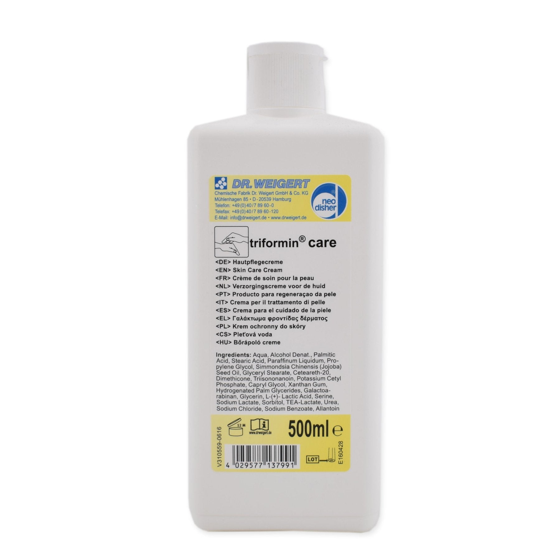 Triformin Care Reinigungsmittel – 500ml Flasche – Umweltfreundlich, Hautschonend