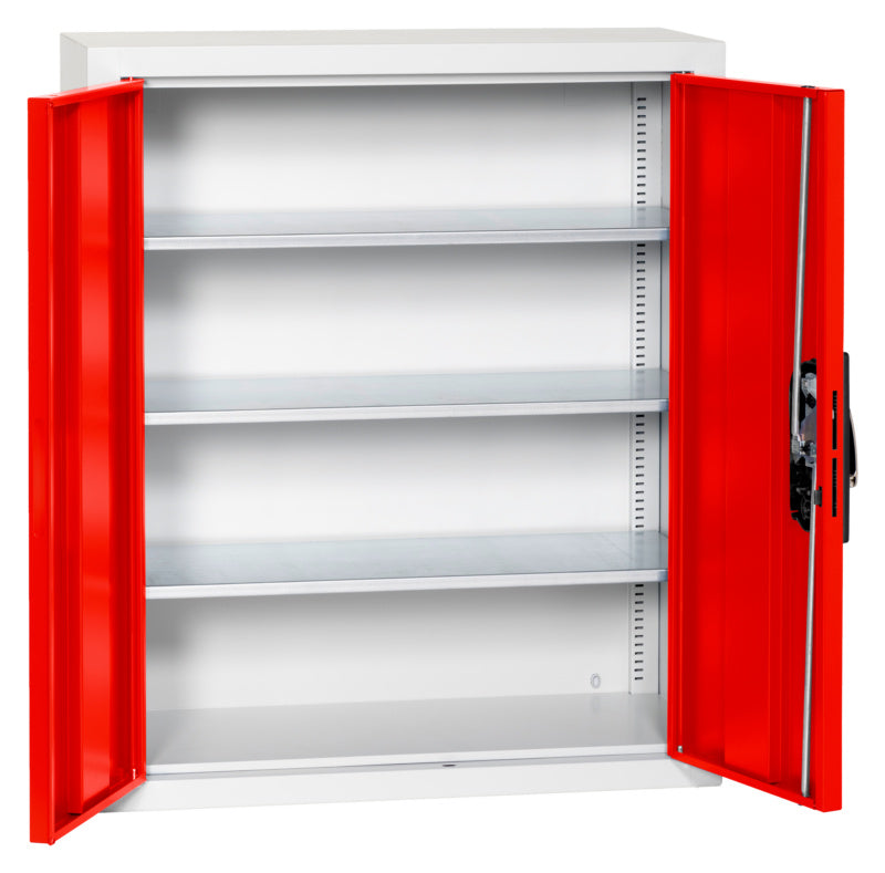 Flügeltürenschrank Lagerbox-FLGTRSHRNK-LGRBOX-SLB-FB306-RAL3020     Verpackungsinhalt    1 Einheit