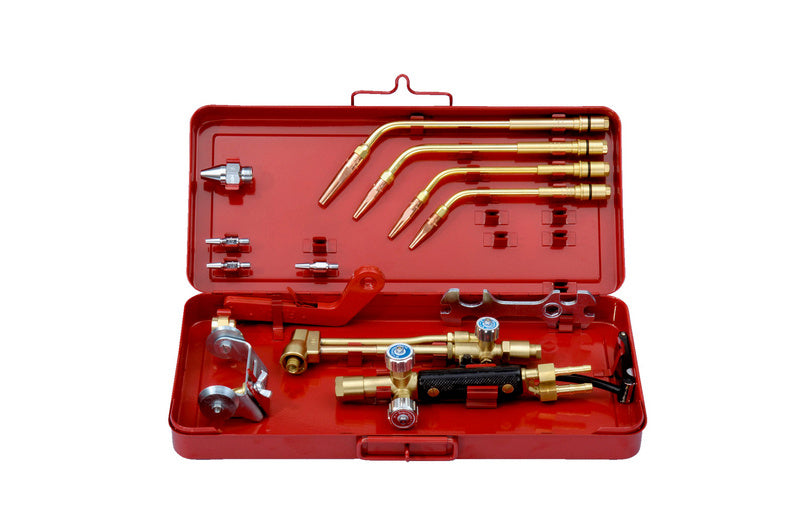 Schweiß- und Schneidbrenner Garnitur mit Schlauch und Handgriff in Metallausführung