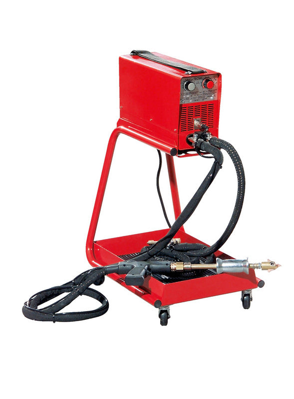 AUSBEULSPTR Werkzeug mit ergonomischem Griff und verschiedenen Aufsätzen zur Dellenentfernung am Auto.