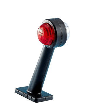 Zwei LED-Leuchtumrisse mit 60-Grad-Winkel für 12/24V Betrieb, robust und kompakt.