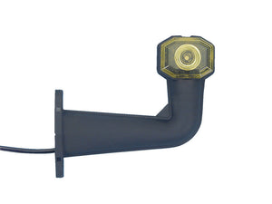 Zwei LEUCHT-UMRISS-II-90GRAD-LED-Leuchten mit 90 Grad Winkel und 24V Nennspannung.