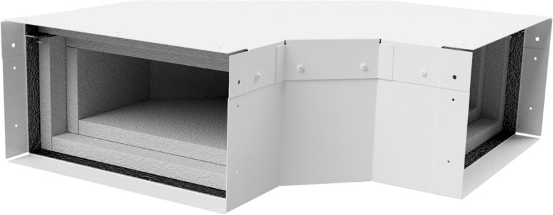 Brandschutzkanal Zubehör-ZB-FLWNK-BSKNL-E90-WEISS-2X45°-260X100     Verpackungsinhalt    1 Einheit