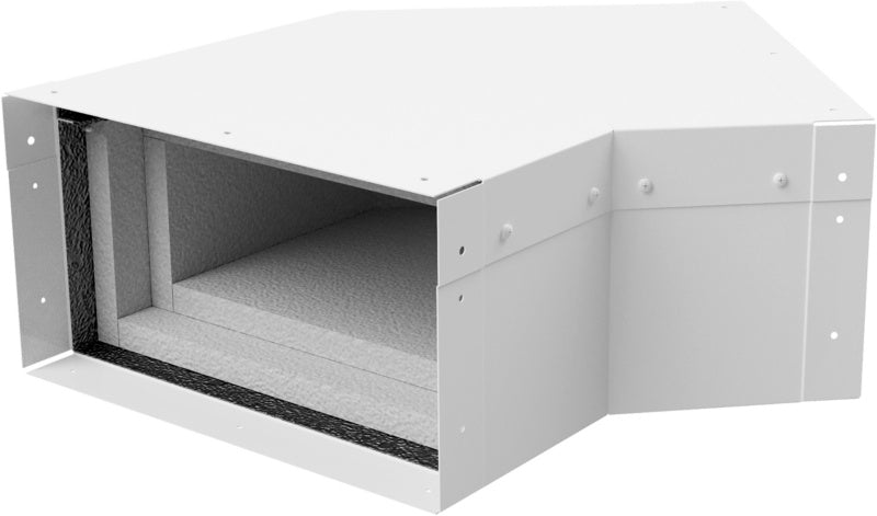 Brandschutzkanal Zubehör-ZB-FLWNK-BSKNL-E90-WEISS-1X45°-260X100     Verpackungsinhalt    1 Einheit