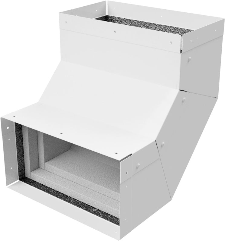 Brandschutzkanal Zubehör-ZB-INNECK-BSKNL-E90-WEISS-2X45°-260X100     Verpackungsinhalt    1 Einheit