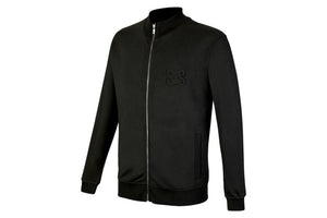 Schwarze Sweatjacke X-FINITY CARBON mit Reißverschluss und seitlichen Taschen, sportlicher Schnitt