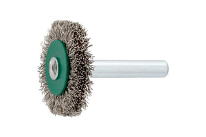 Schaftrundbürste Bohrmaschine SHFTRDBURST mit ergonomischem Griff und wechselbaren Bürstenaufsätzen.