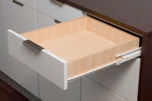 Edelstahl Rollenführung für Schubkasten mit 40 kg Tragkraft und geräuschlosem Lauf