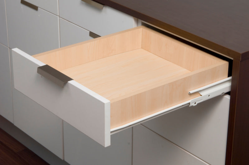 Edelstahl Rollenführung für Schubkasten mit 40 kg Tragkraft und geräuschlosem Lauf