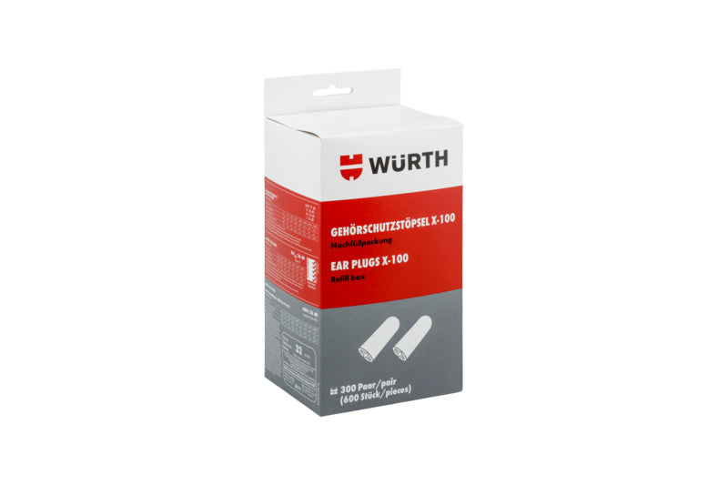 Nachfüllkarton mit 300 weichen Gehörschutzstöpseln für optimalen Komfort und Schalldämmung.
