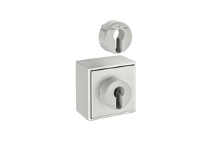 Schlüsselschalter für Drehflügeltürantrieb mit robustem Gehäuse und einfachem Wechselsystem