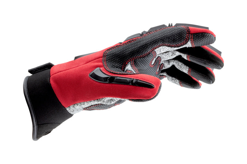 Mechanikerhandschuh mit Schnittschutz, ergonomischem Design und rutschfester Griffigkeit.