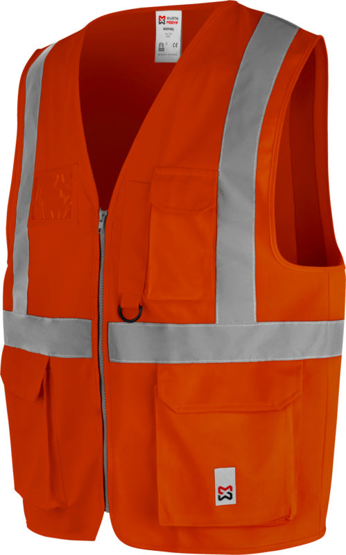 WARNWESTE MULTIPOCKET ORANGE XXL/3XL