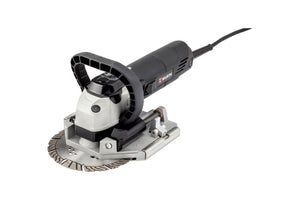 Elektro Fugenfräse FUGFRS mit ergonomischem Design und variablem Drehzahlanpassungssystem.