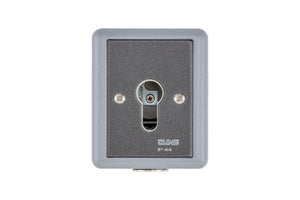 Schlüsselschalter für Drehflügeltürantrieb mit IP44 Schutz, robust und einfach zu bedienen.