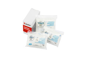 Drei Wundverbände in verschiedenen Größen für effektive Wundversorgung und Schutz.