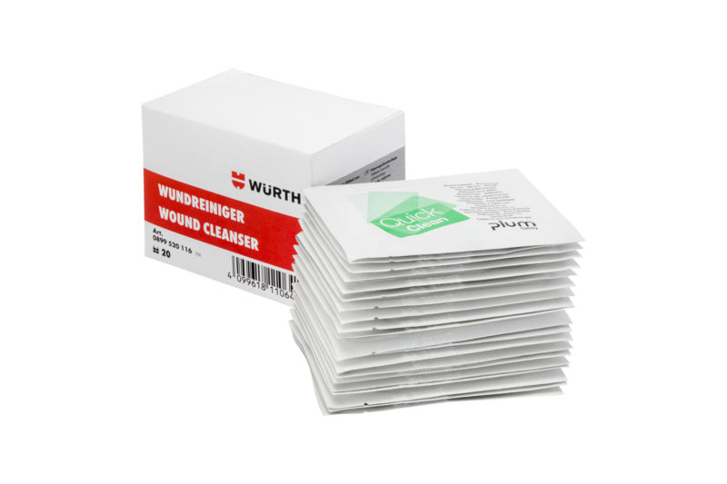 Wundreinigung-WUNDREINIGTUCH-20STK     Verpackungsinhalt    1 Einheit