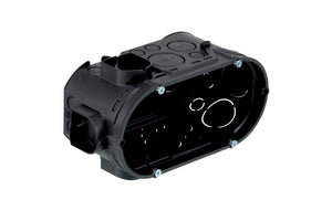 Unterputz Geräteverbindungsdose GERVERBDO UP mit Anschlussklemmen und Schutzmechanismus in Weiß.