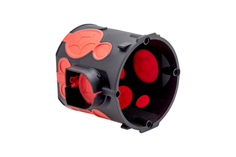 Unterputz Geräteverbindungsdose GERVERBDO UP in robustem Design mit sichtbaren Anschlussklemmen.