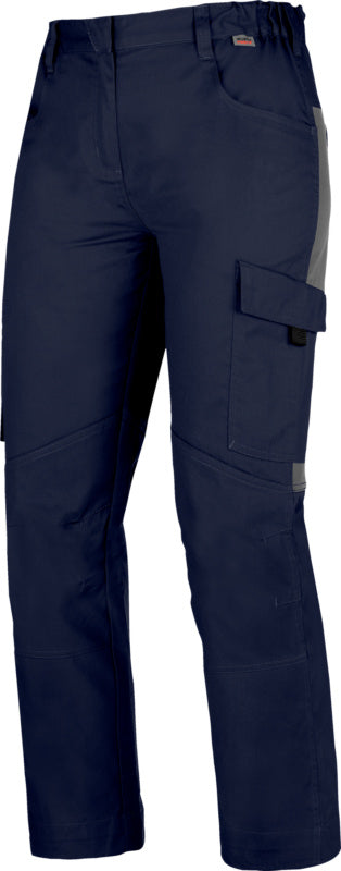 Damen Arbeitshose Bundhose STAR CP in Dunkelblau und Grau mit praktischen Taschen und elastischen Bündchen