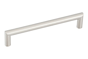 Möbel-Muschelgriff GRF-(BUEGEL-QG)-A2 aus A2-Edelstahl mit ergonomischer Form und robustem Design.