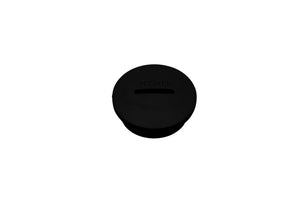 Schwarze SHR-VERSHL-RUND aus PA6 mit M25x1,5 Gewinde, in einer Packung mit 100 Einheiten.