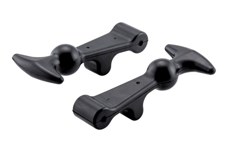 Two units of GUHAUBHALT-O mounting brackets in a metallic finish.