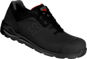 Schwarzer Sicherheitshalbschuh S3L CETUS EVO mit rutschfester Sohle und Durchtrittschutz.
